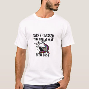 Camiseta Divertida Pescar Ocupado - Regalo Diverti