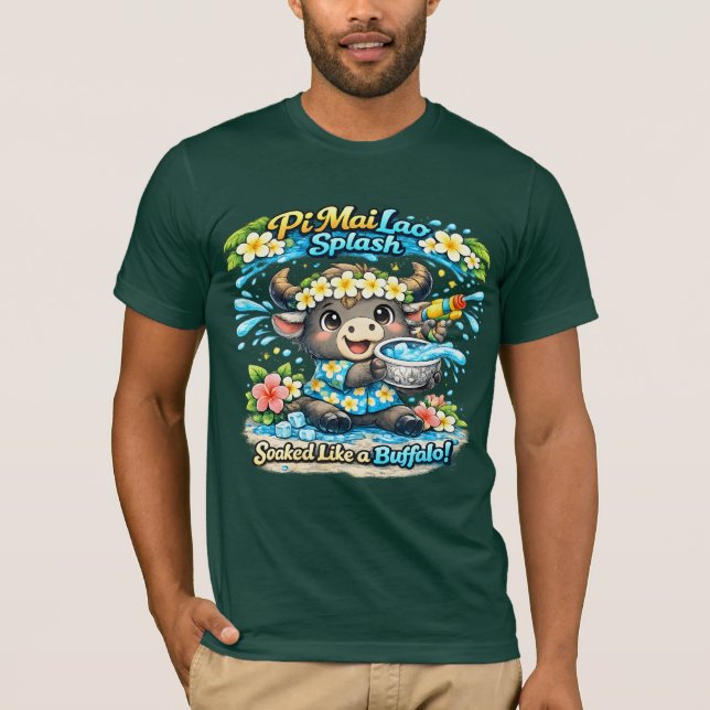 Camiseta Divertida Pi Mai Lao Salpicada Como Un Bú (Anverso)