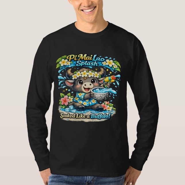 Camiseta Divertida Pi Mai Lao Salpicada Como Un Bú (Anverso)