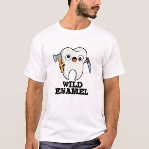 Camiseta Divertida pícara de dientes de animales salvajes d