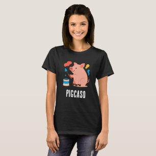 Camiseta divertida Pigcaso