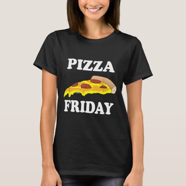 Camiseta divertida - Pizza Friday (Anverso)