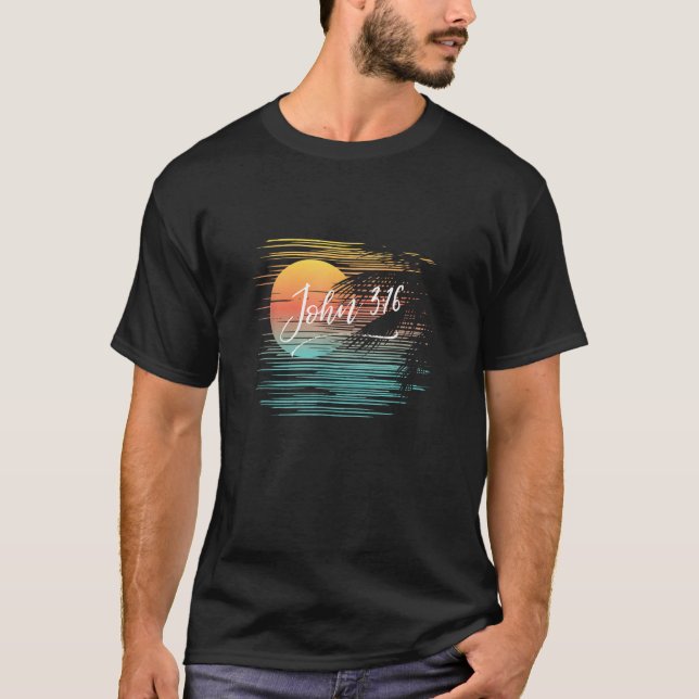 Camiseta Divertida playa tropical Vacaciones Biblia cristia (Anverso)