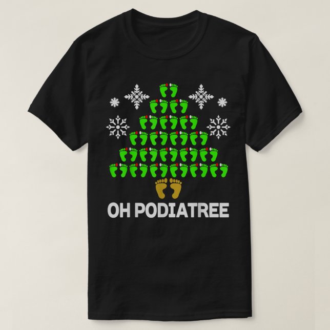 Camiseta Divertida podiatría idea podiatrista de árbol de N (Diseño del anverso)