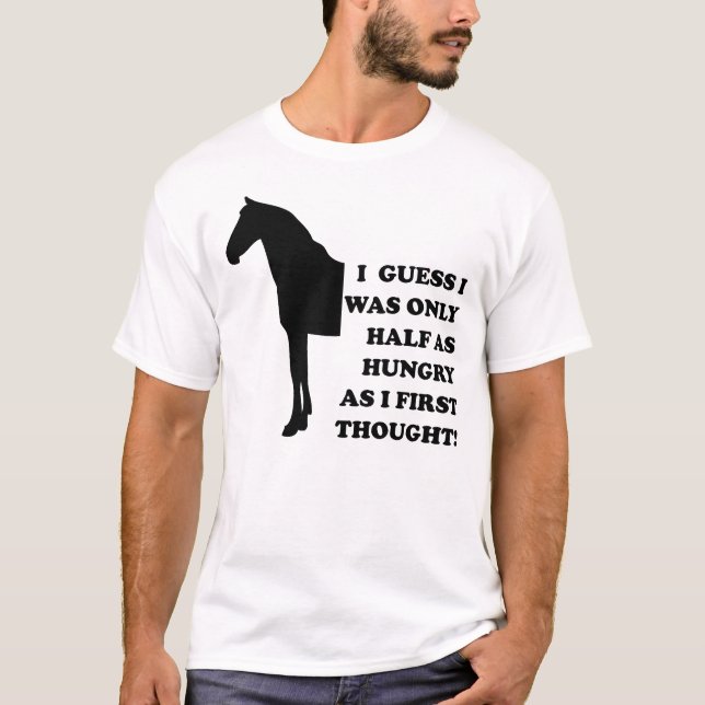 Camiseta Divertida Podría Comer Un Caballo (Anverso)