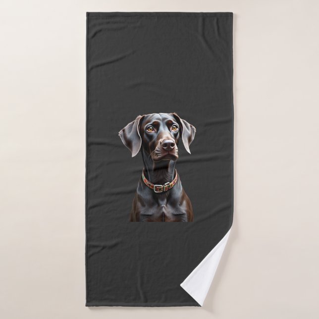 Camiseta Divertida Pointer Mamá Papá Amante Perros (Toalla de baño)