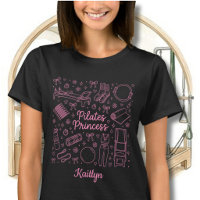 Divertida Princesa de Pilates Rosa Nombre de Coque