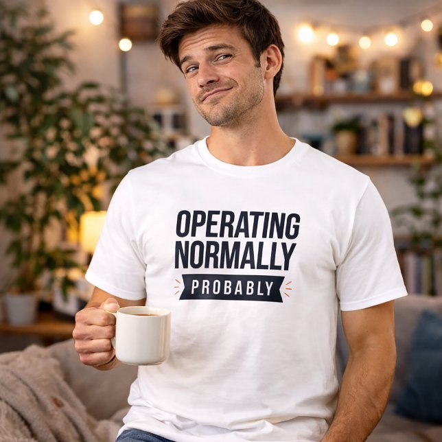 Camiseta Divertida Probablemente Funcionando Norma (Subido por el creador)
