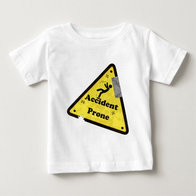 Camiseta divertida propensa a los accidentes (Anverso)