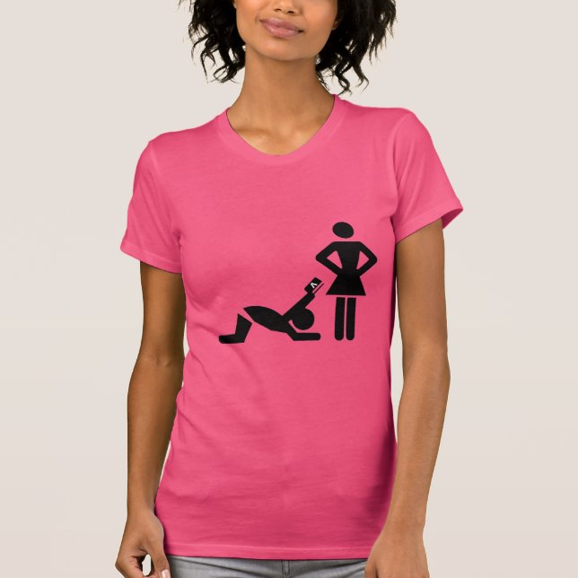 Camiseta Divertida propuesta de matrimonio con tarjeta de c (Anverso)