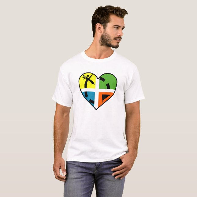Camiseta divertida que me da el corazón (Anverso completo)