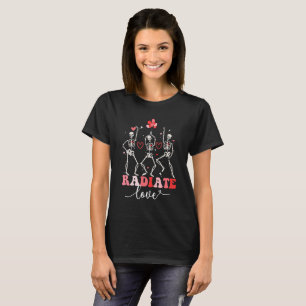 Camiseta Divertida Radiate Love Valentine Radiology