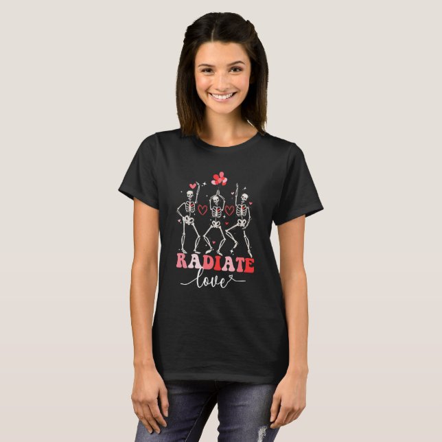 Camiseta Divertida Radiate Love Valentine Radiology (Anverso completo)