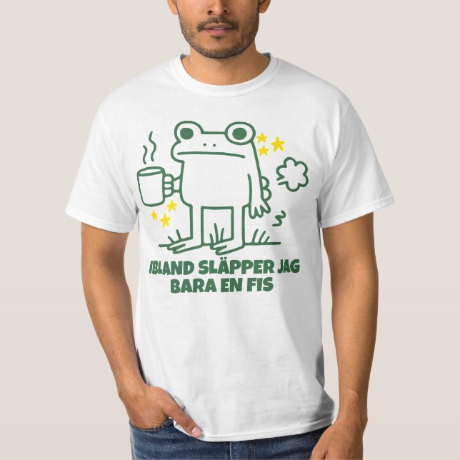 Camiseta Divertida Rana Café Meme Fis  (Anverso)