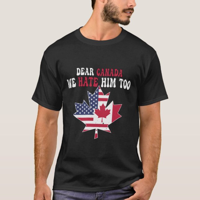 Camiseta Divertida resistencia de Canadá dice protesta polí (Anverso)