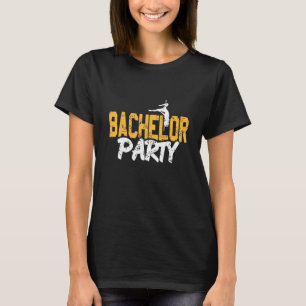 Camiseta divertida retro de despedida de soltero