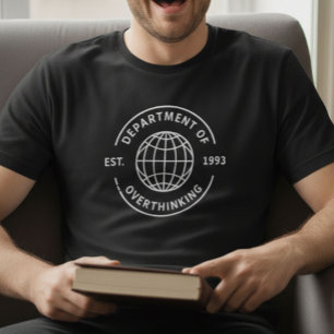 Camiseta divertida retro del Departamento de Sobre
