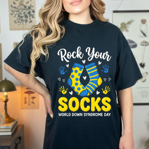Camiseta Divertida Rockea tus Calcetines 21/3 Conciencia so