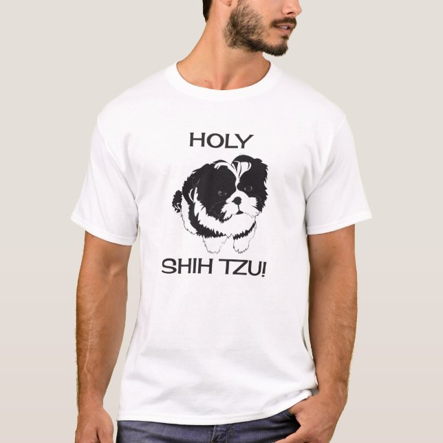 Camiseta divertida santa de Shih Tzu (Anverso)