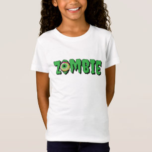 Camiseta Divertida Scary Cute Zombie Halloween Typografía