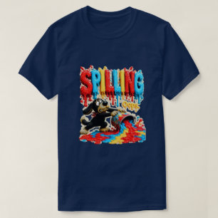 Camiseta Divertida 'Se Derrama, Sucede'