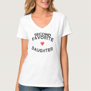 Camiseta Divertida segunda hija favorita rivalidad entre he