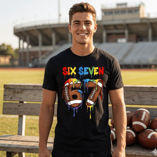 Camiseta Divertida Seis Siete 6 7 Fútbol Goteo Niñ