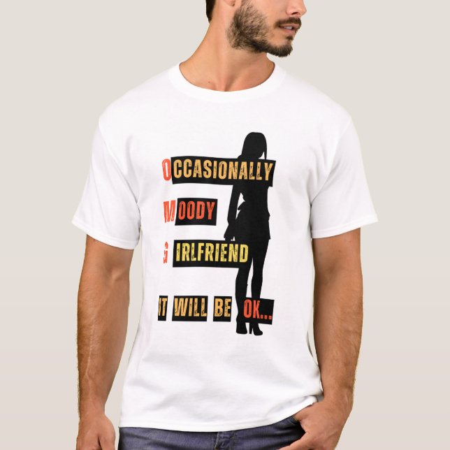 Camiseta divertida serie Ocasionalmente Moody (Anverso)