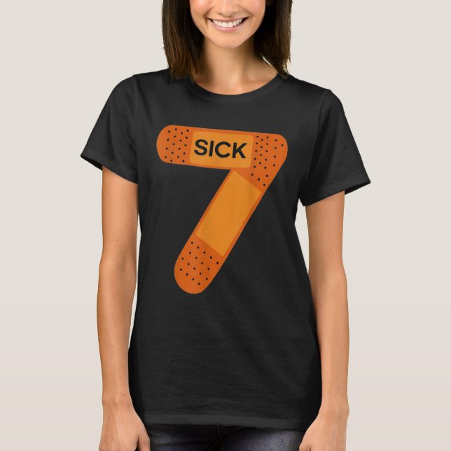 Camiseta divertida Sick Seven Meme Six Seven juego (Anverso)