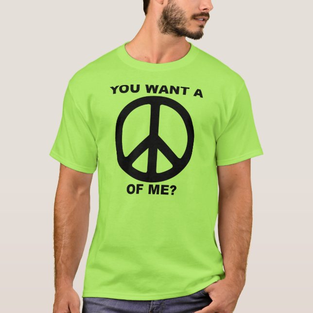 Camiseta Divertida Símbolo De Paz De Mí (Anverso)
