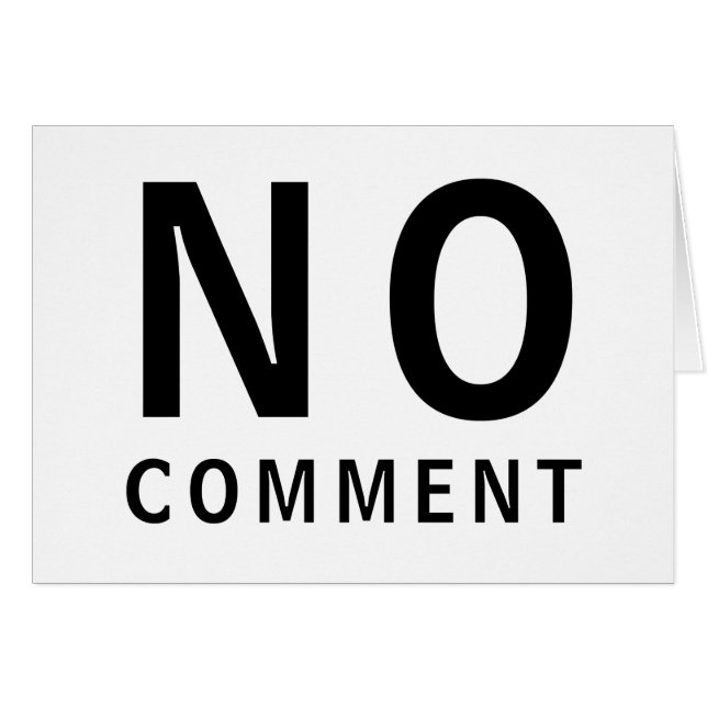 Camiseta Divertida Sin Comentarios Con Actitud (Anverso (Horizontal))