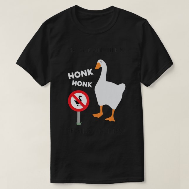 Camiseta divertida sin título de juego de ganso (Diseño del anverso)