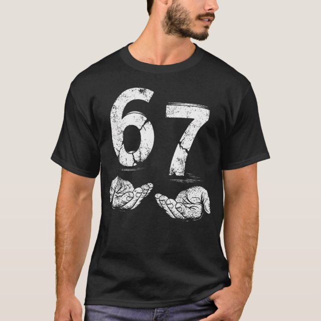 Camiseta divertida Six Seven 67 Meme Gen Alpha jer (Anverso)