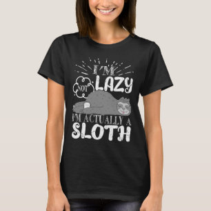 Camiseta Divertida Sloth Diciendo Que No Soy Perezoso En Re