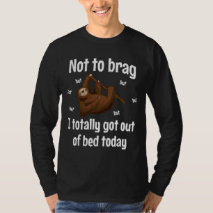 Camiseta Divertida Sloth que ama a la cama
