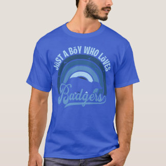 Camiseta Divertida Solo Un Chico Que Ama Un Tejón 