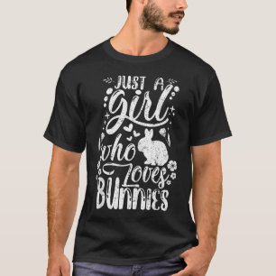 Camiseta Divertida Solo Una Chica Que Ama Conejos Conejito