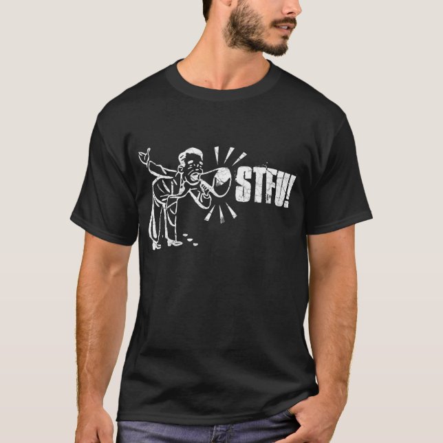 Camiseta divertida STFU (Anverso)