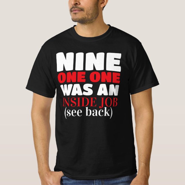 Camiseta divertida teoría de conspiración 911 (Anverso)
