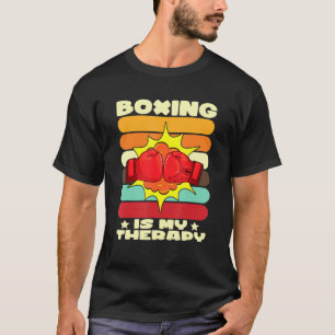 Camiseta Divertida Terapia de Guantes de Boxeo para ropa de