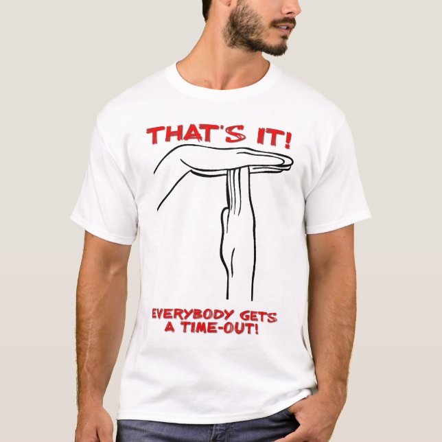Camiseta Divertida Time Out (Anverso)
