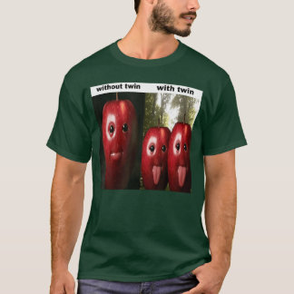 Camiseta Divertida Tonta IA Manzana gen z Meme BrainRot Hum