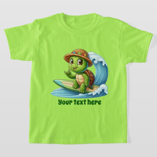 Camiseta Divertida Tortuga marina de verano agregar chica d (Distribución)
