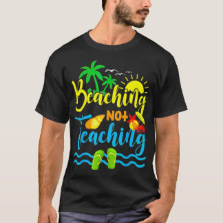 Camiseta Divertida travesía a la playa, no enseñanza a prof