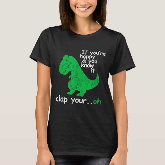 Camiseta Divertida Trex T Rex De Londonseite_ Si E (Anverso)