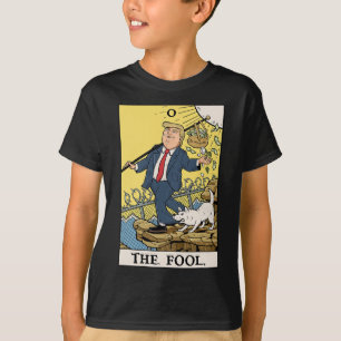 Camiseta Divertida Trump El Loco Tarot Carta Diver
