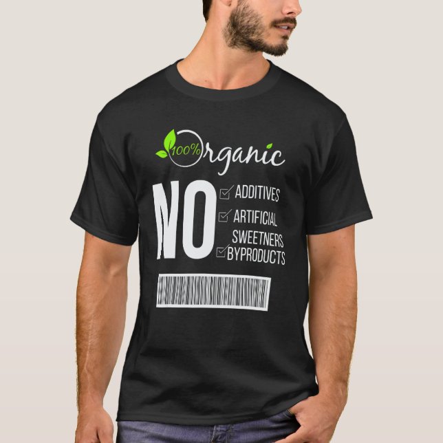 Camiseta Divertida Vegana Diseño 100% Base de Plan (Anverso)