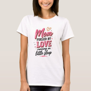 Camiseta 💕 Divertida Vida de Mamá para Nuevas Mamás ☕