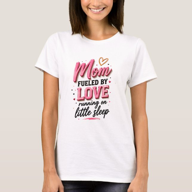 Camiseta 💕 Divertida Vida de Mamá para Nuevas Mamás ☕ (Anverso)