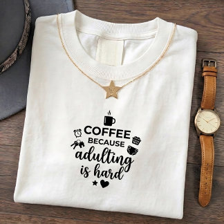 Camiseta Divertida Vida de Mamá Porque Café Duro